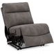 Next Gen Durapella Slate 3 Piece Modular Zero Gravity Power Reclining Sectional with USB Charging