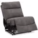 Next Gen Durapella Slate 3 Piece Modular Zero Gravity Power Reclining Sectional with USB Charging
