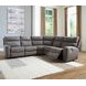 Next-Gen DuraPella Slate 5 Piece Modular Power Reclining Sectional with USB Charging