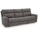 Next Gen Durapella Slate 3 Piece Modular Zero Gravity Power Reclining Sectional with USB Charging