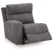 Next Gen Durapella Slate 3 Piece Modular Zero Gravity Power Reclining Sectional with USB Charging