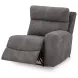 Next Gen Durapella Slate 3 Piece Modular Zero Gravity Power Reclining Sectional with USB Charging