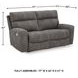 Next-Gen DuraPella Slate Performance Fabric Modular Power Reclining Loveseat
