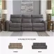 Next-Gen DuraPella Slate Performance Fabric Modular 105" Power Reclining Sofa