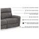 Next-Gen DuraPella Slate Performance Fabric Modular Power Reclining Sofa