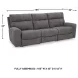 Next-Gen DuraPella Slate Performance Fabric Modular 105" Power Reclining Sofa