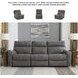 Next-Gen DuraPella Slate Performance Fabric Modular Power Reclining Sofa