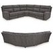 Next-Gen DuraPella Slate 5 Piece Performance Fabric Power Reclining Sectional