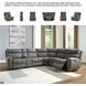 Next-Gen DuraPella Slate 6 Piece Performance Fabric Power Reclining Sectional