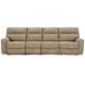 Next Gen Durapella Sand 4 Piece Modular Zero Gravity Power Reclining Sectional with Power Headrest and USB Charging