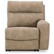 Next Gen Durapella Sand 4 Piece Modular Zero Gravity Power Reclining Sectional with Power Headrest and USB Charging