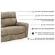 Next-Gen DuraPella Sand Performance Fabric Modular Power Reclining Loveseat
