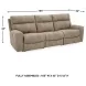 Next-Gen DuraPella Sand Performance Fabric Modular 105" Power Reclining Sofa