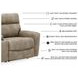 Next-Gen DuraPella Sand Performance Fabric Modular Power Reclining Console Loveseat