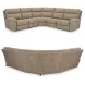 Next-Gen DuraPella Sand 5 Piece Performance Fabric Power Reclining Sectional