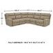 Next-Gen DuraPella Sand 5 Piece Performance Fabric Power Reclining Sectional