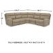 Next-Gen DuraPella Sand 5 Piece Performance Fabric Power Reclining Sectional