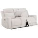 Kennett Ivory 70" Power Reclining Loveseat with USB Charging