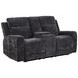 Kennett Dark Gray 70" Power Reclining Loveseat with USB Charging