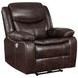 Sycamore Dark Brown Power Recliner