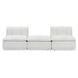 Haven White 3 Piece Modular Sectional with Ottoman