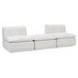 Haven White 3 Piece Modular Sectional with Ottoman