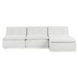 Haven White 4 Piece Modular Sectional with Ottoman