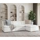 Haven White 4 Piece Modular Sectional with Ottoman