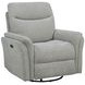 Adler Ivory Swivel Glider Power Recliner with USB Charging