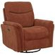 Adler Rust Swivel Glider Power Recliner with USB Charging