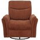 Adler Rust Swivel Glider Power Recliner with USB Charging