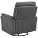 Adler Charcoal Gray Swivel Glider Power Recliner with USB Charging