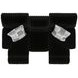 Comet Black 85" Lay Flat Power Reclining Sofa with USB Charging