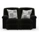 Comet Black 60" Lay Flat Power Reclining Loveseat with USB Charging
