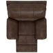 Stetson Walnut Lay Flat Power Recliner with USB Charging