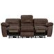 Stetson Walnut 91" Lay Flat Power Reclining Sofa with USB Charging