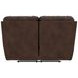 Stetson Walnut 65" Lay Flat Power Reclining Loveseat with USB Charging