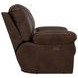 Stetson Walnut 65" Lay Flat Power Reclining Loveseat with USB Charging