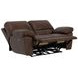 Stetson Walnut 65" Lay Flat Power Reclining Loveseat with USB Charging