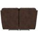 Stetson Walnut 65" Lay Flat Power Reclining Loveseat with USB Charging