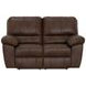 Stetson Walnut 65" Lay Flat Power Reclining Loveseat with USB Charging