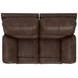 Stetson Walnut 65" Lay Flat Power Reclining Loveseat with USB Charging