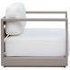 Ornelle Stinson White Performance Fabric Upholstered Outdoor Armchair