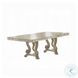 Ragenardus Antique White Double Extendable Pedestal  Dining Table