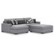 Bealton Salt and Pepper 3 Piece Sectional with LAF Chaise