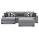 Bealton Salt and Pepper 3 Piece Sectional with LAF Chaise
