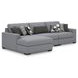 Bealton Salt and Pepper 3 Piece Sectional with LAF Chaise