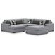 Bealton Salt and Pepper 5 Piece Sectional with LAF Chaise