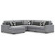 Bealton Salt and Pepper 5 Piece Sectional with LAF Chaise