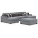 Bealton Salt and Pepper 4 Piece Sectional with Double Chaise